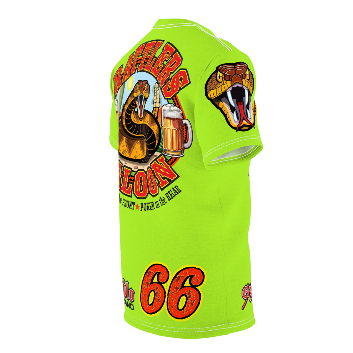 VERY Special HIVIZ Rattlers Saloon SUPER TEE — Vintage Biker 66 Graphic Shirt