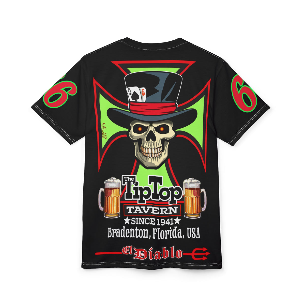 Tip Top Tavern Dive Bar Super Tee (*Limited Edition) - America's Best Dive Bar, Bikes Beers Babes & Bros. - Honouring Biker Bar Tee