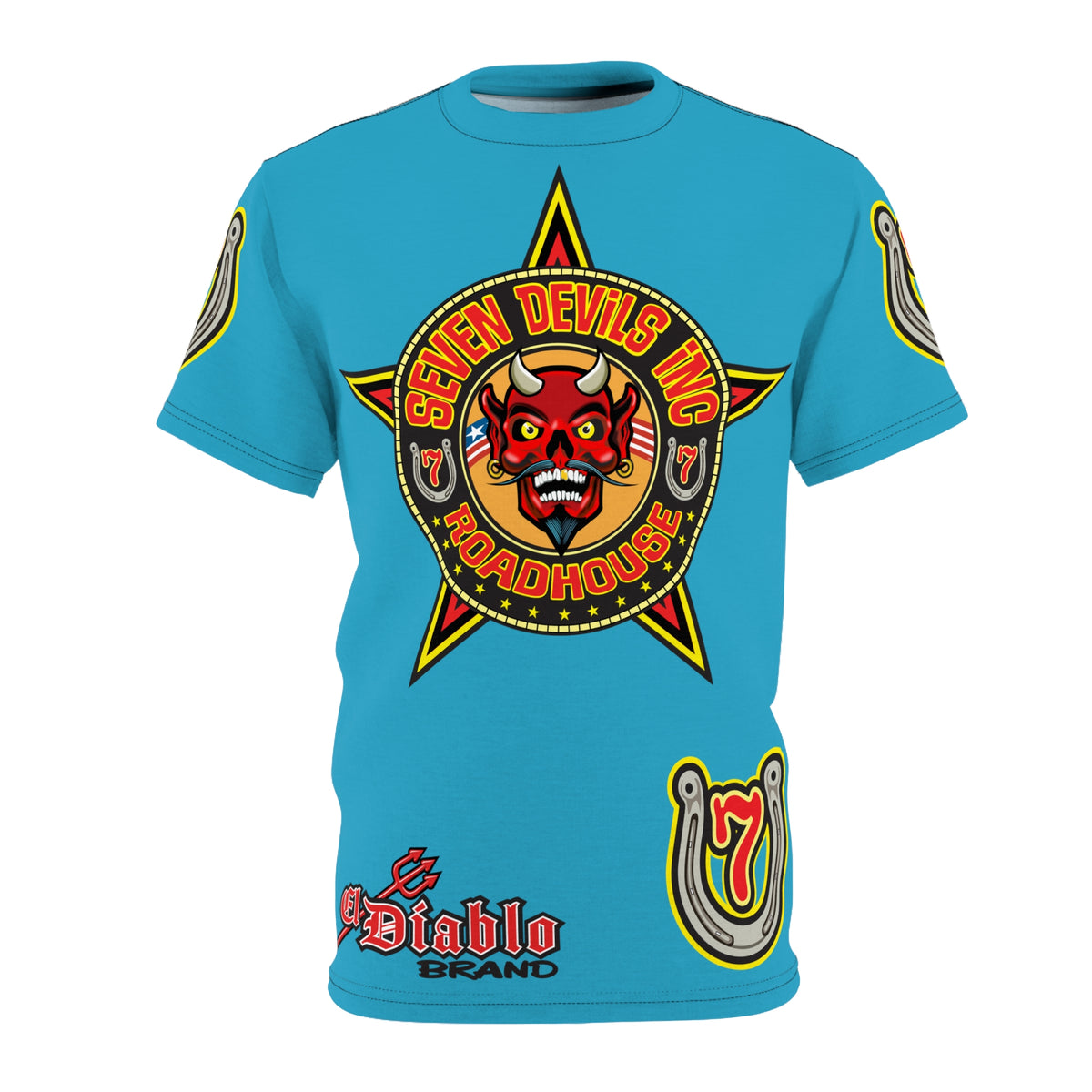 Seven Devils Inc. Roadhouse Graphic Tee - Motorcycle Custom Riding Super Tee