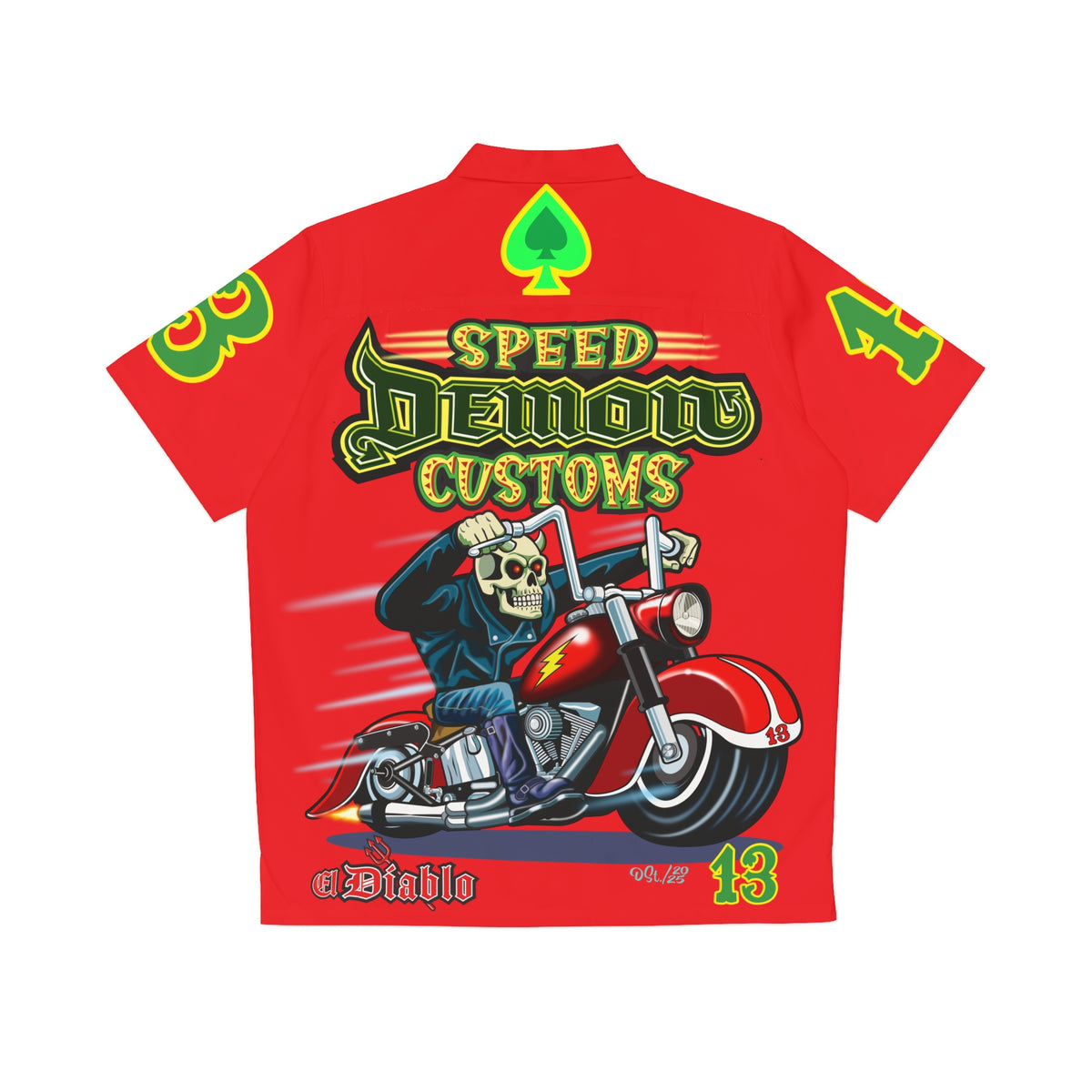 Big Bopper Men's Hawaiian Shirt - Speed Demon Special cut