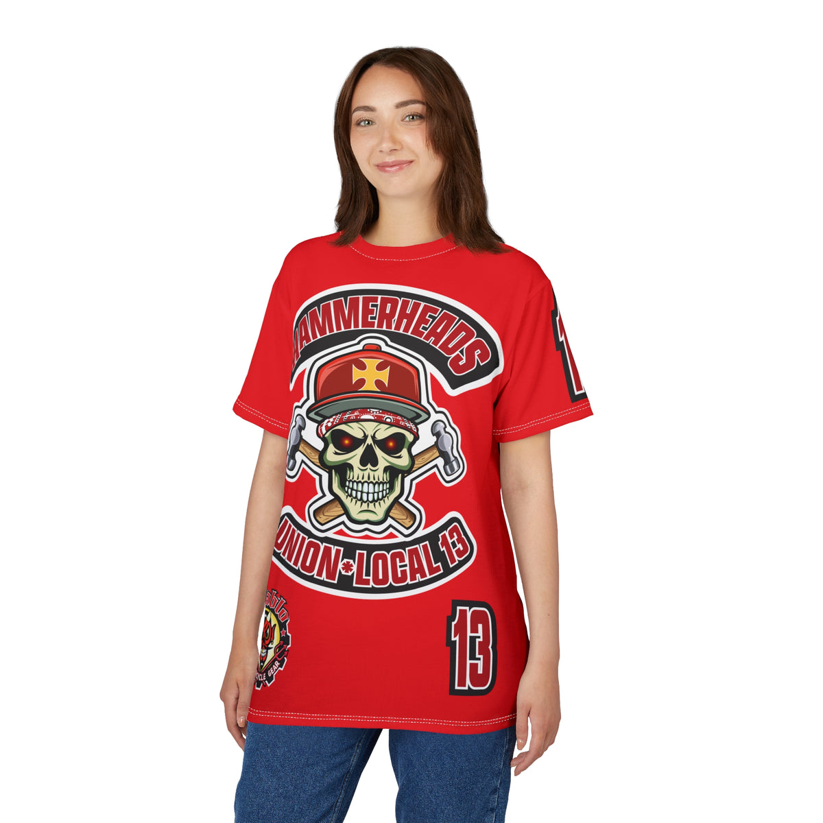 HammerHeads Union Local 13 - HiViz Comfort Fit Motorcycle Riding Tee