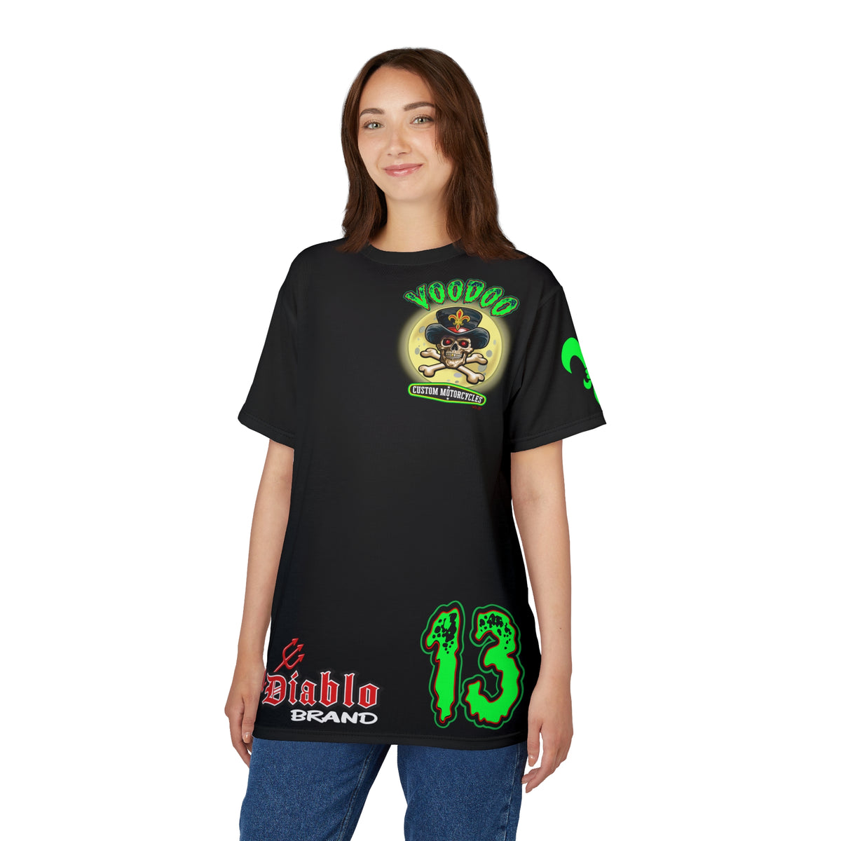 SRT VooDoo Customs Ragin' Cajun Custom Biker Riding Super Tee