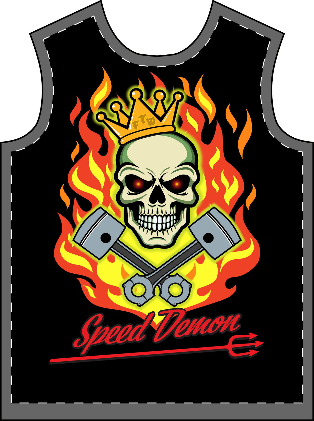 EZee Ryder Speed Demon Racing Men's T shirt