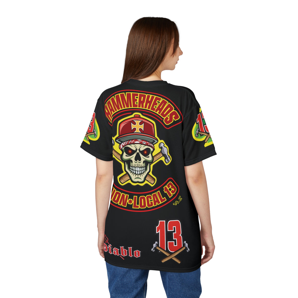 Hammerheads Union Local 13 FAFO -  Custom Motorcycle Riding Tee Shirt _ Super Comfort and Fit