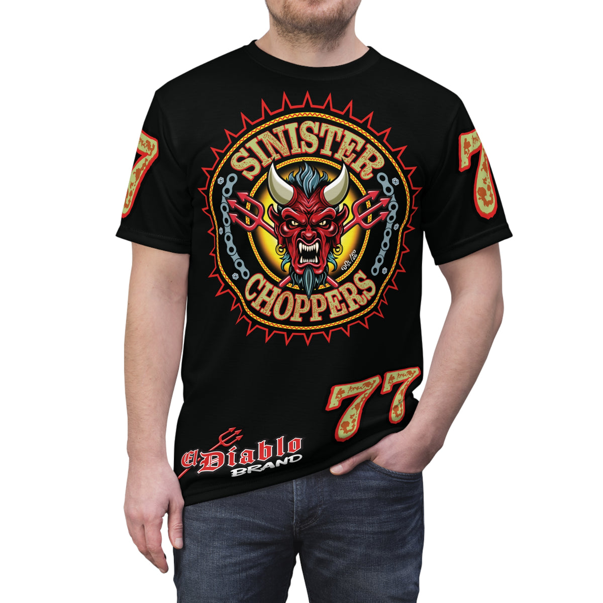Sinister Choppers BLACKSTAR SPECIAL SUPER T— Ride Cool Look Cool in our Best Super Tee