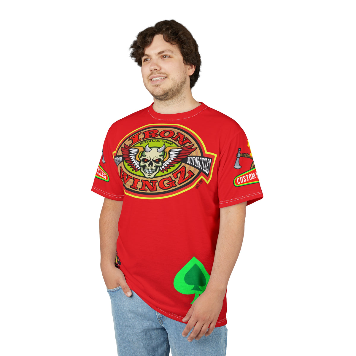 Iron WingZ Customs HiViz High Performance Motorcycle Riding Super Tee