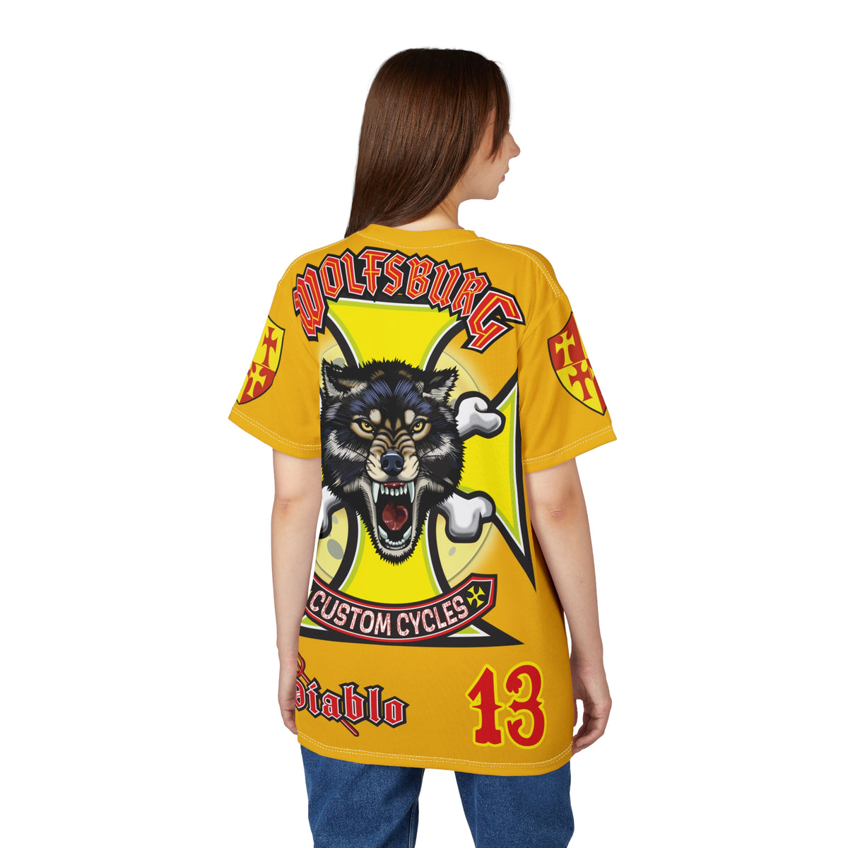 Wolfsburg Custom Cycles HiViz High Comfort Motorcycle Riders Super Tee