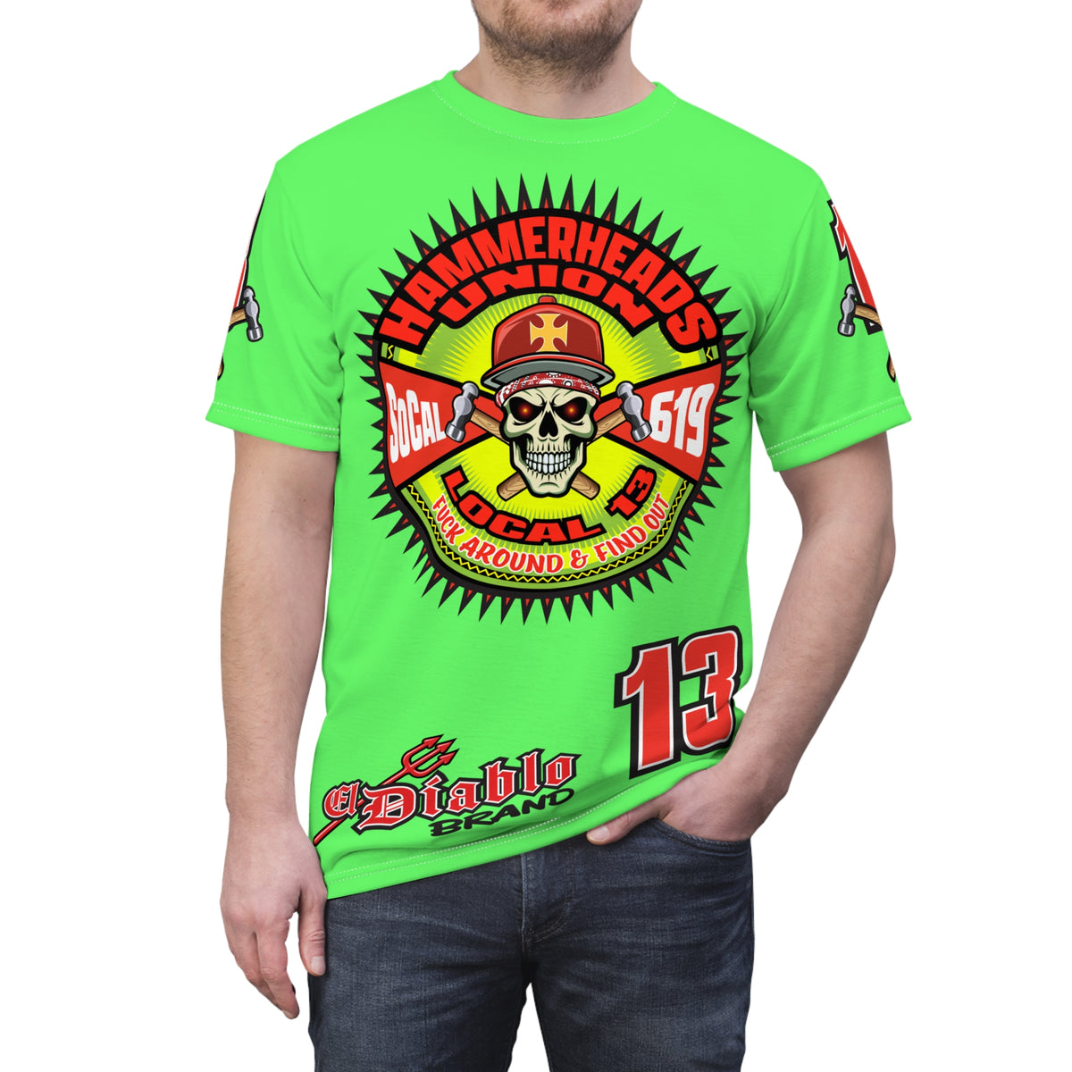 Very Special Hammerheads Union Tee — SoCal Local 519 Lumina HiViZ Graphic T-Shirt