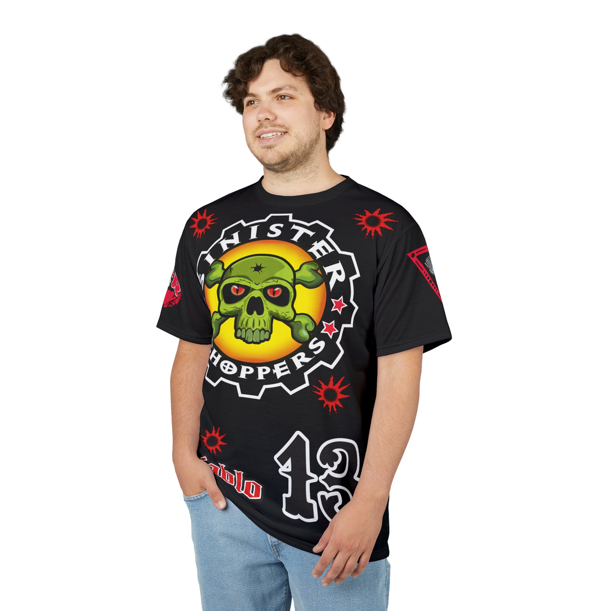 Sinister Choppers Black on Black Bad Attitude Super Tee