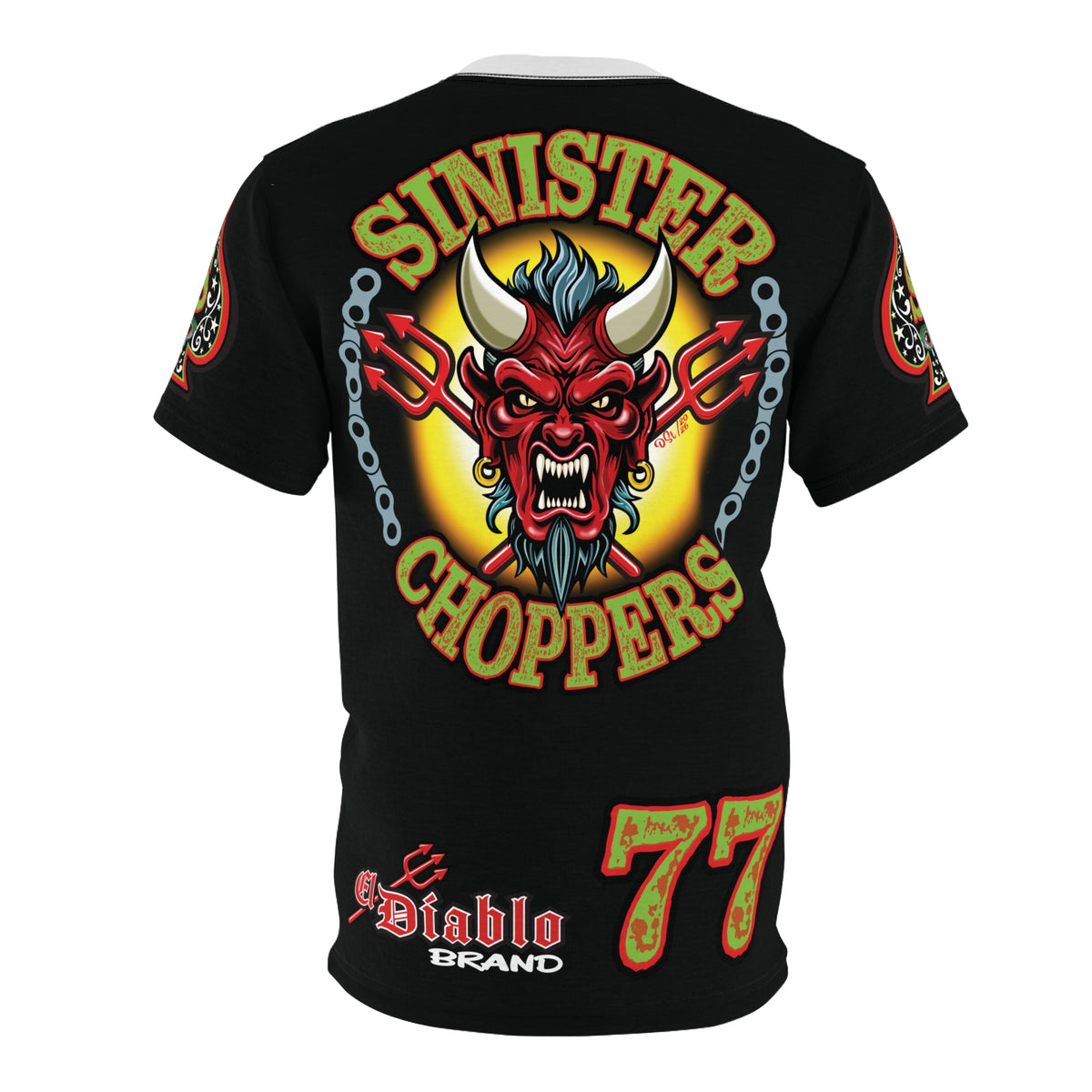 Sinister Choppers SPECIAL MIDNIGHT EDITION SUPER TEE— Ride Cool, Look Cool in our Best Super Tee