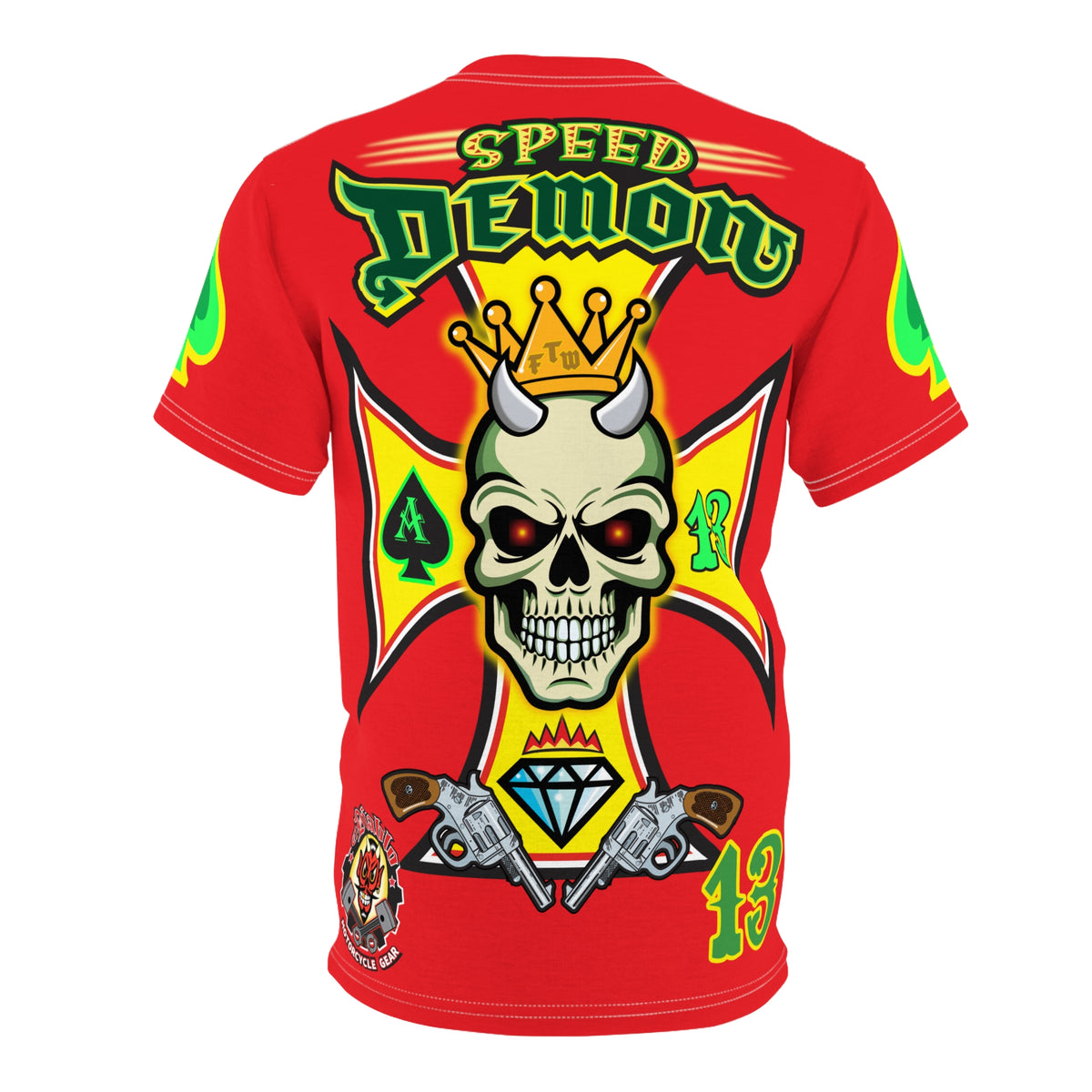 Speed Demon Customs HiViz Super Tee, Cool, Comfortable, Custom Motorcycle Riding Gear