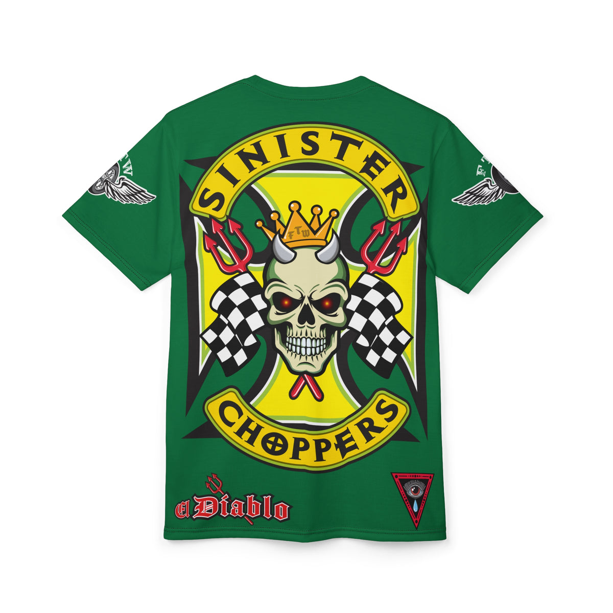 Sinister Choppers HiViz Super Tee - Custom Designed Motorcycle Riding Gear