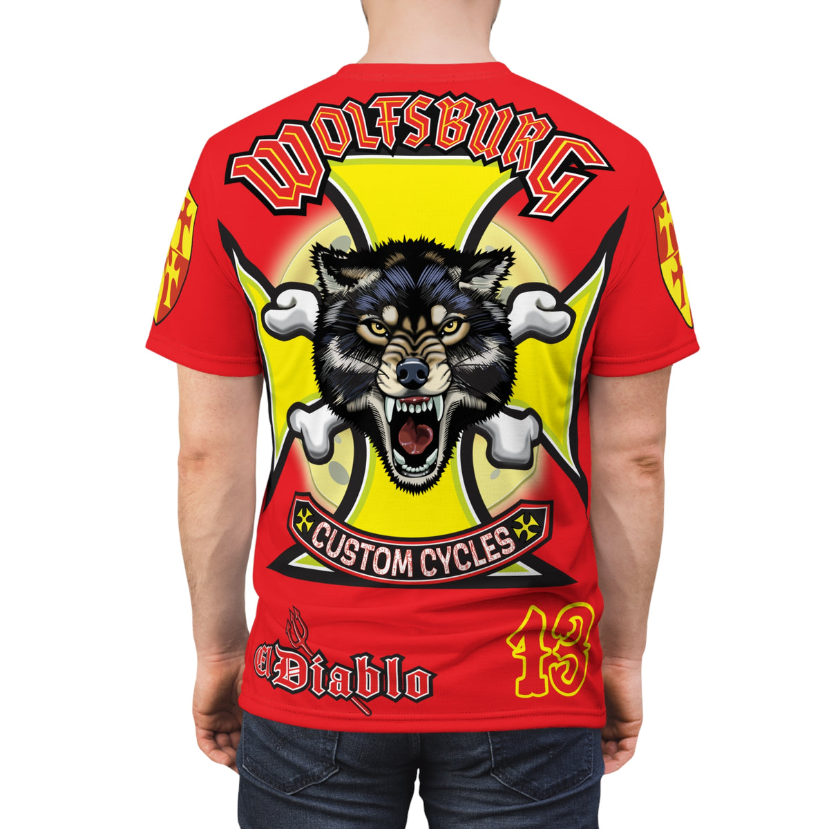 Wolfsburg Custom Cycles HiViz High Comfort Motorcycle Riders Super Tee