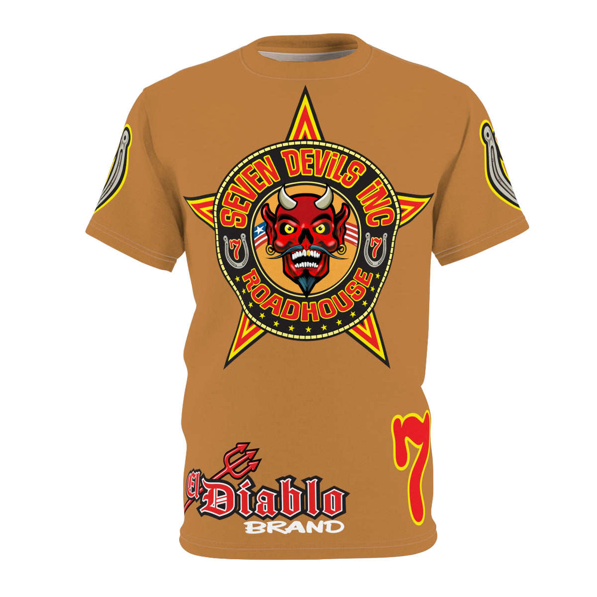 Seven Devils Inc. Roadhouse Graphic Tee - Motorcycle Custom Riding Super Tee