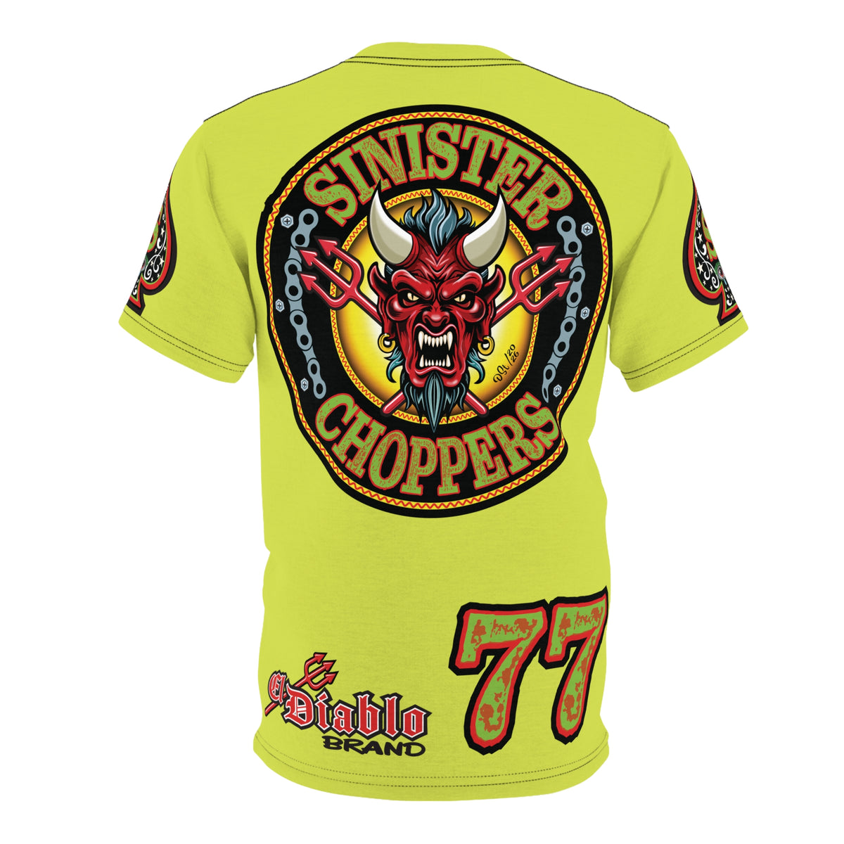 VERY Special Sinister Choppers BIG D HIVIZ Super TEE— Ride Cool Look Cool in our Best Super Tee