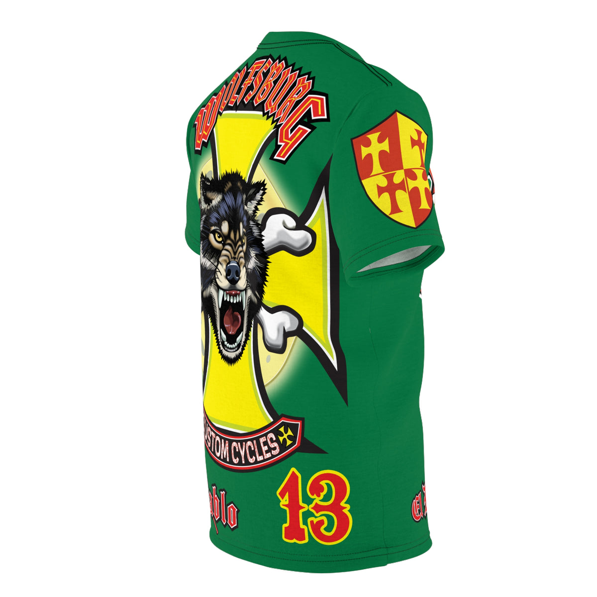 Wolfsburg Custom Cycles HiViz High Comfort Motorcycle Riders Super Tee