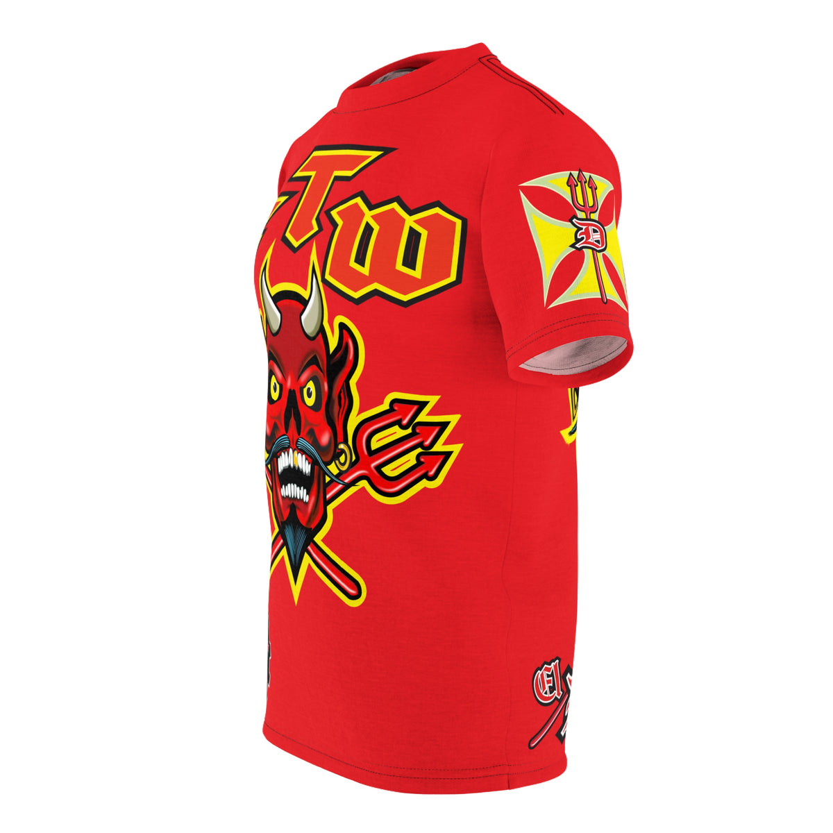 FTW Motorcycle Riders Super Tee - Edgy HiViz Colour Graphics - Show Your Attitude in Style