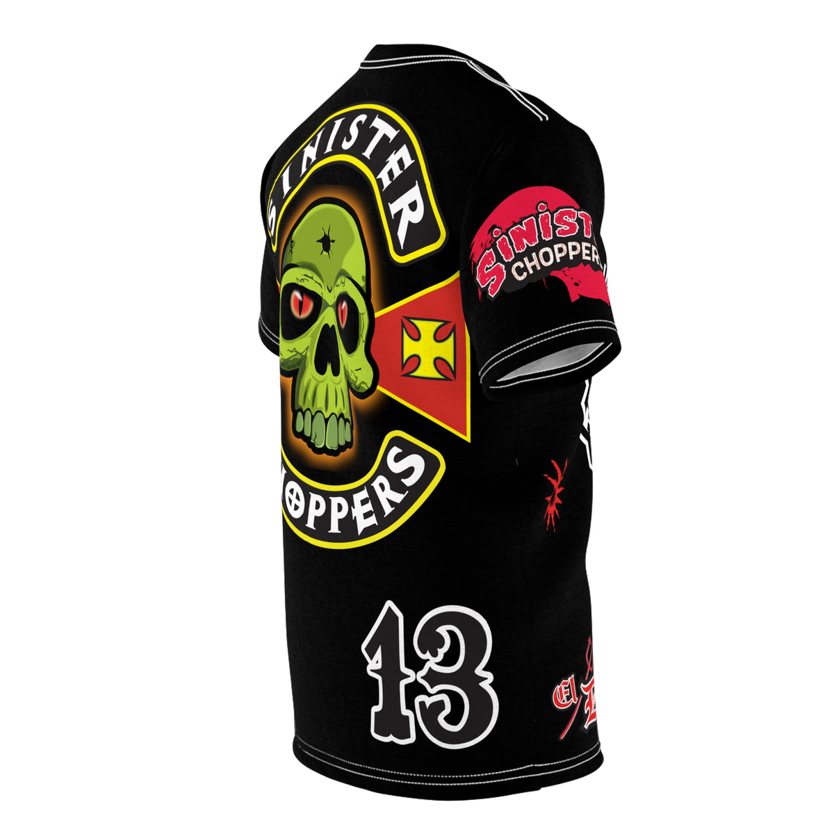 Sinister Choppers Black on Black Bad Attitude Super Tee