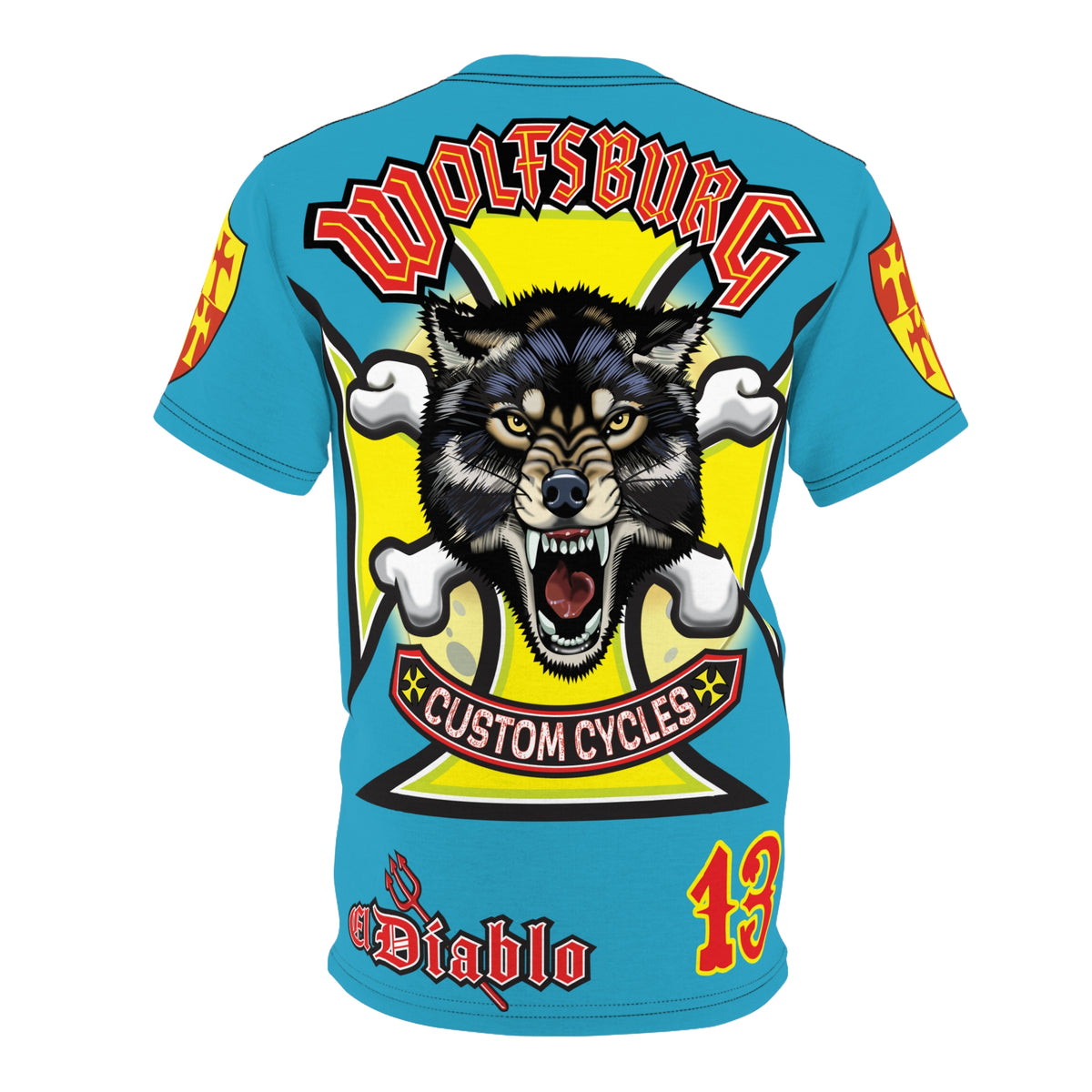Wolfsburg Custom Cycles HiViz High Comfort Motorcycle Riders Super Tee