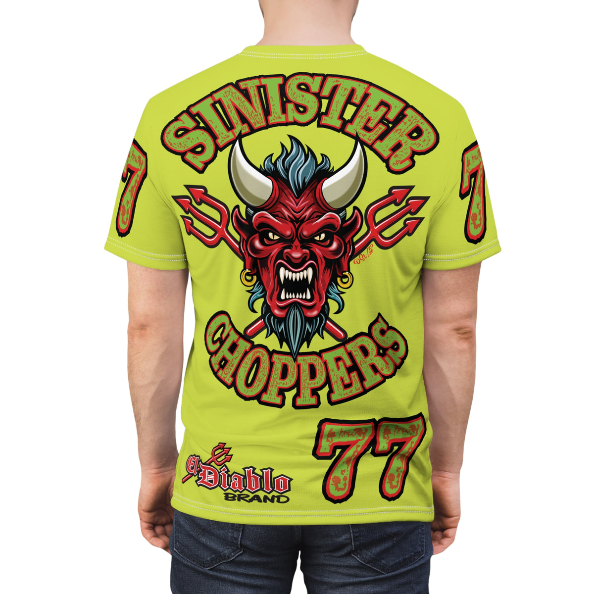 VERY Special HIVIZ Sinister Choppers MR GREEN SUPER T— Ride Cool, Look Cool in our Best Super Tee