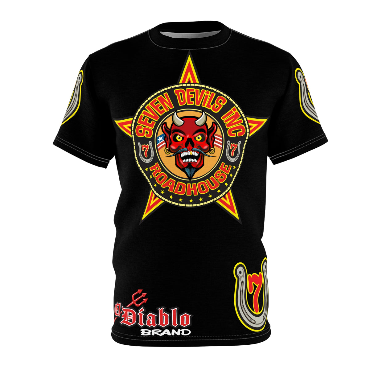 Seven Devils Inc. Roadhouse Graphic Tee - Motorcycle Custom Riding Super Tee