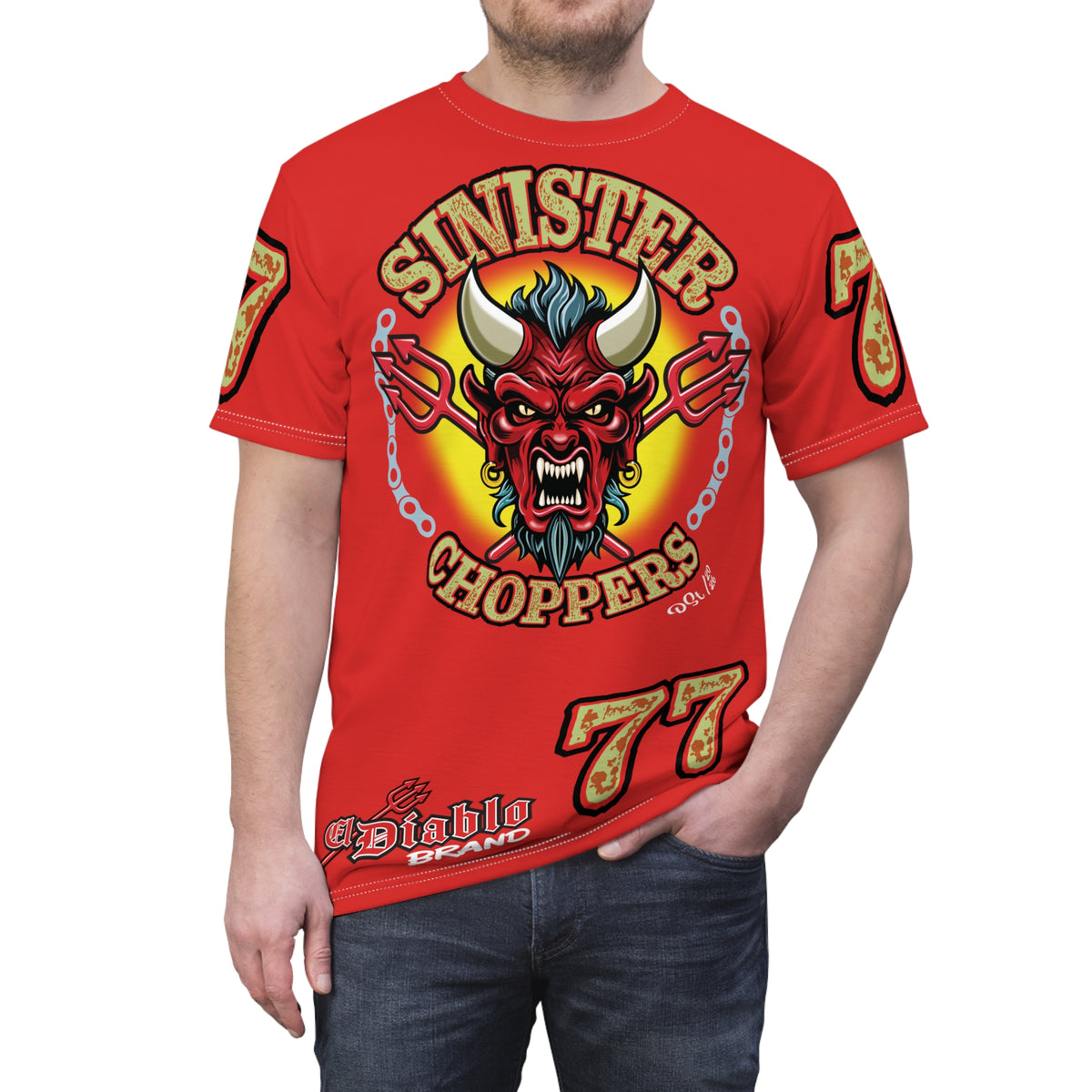Sinister Choppers BIG D SPECIAL SUPER T— Ride Cool Look Cool in our Best Super Tee
