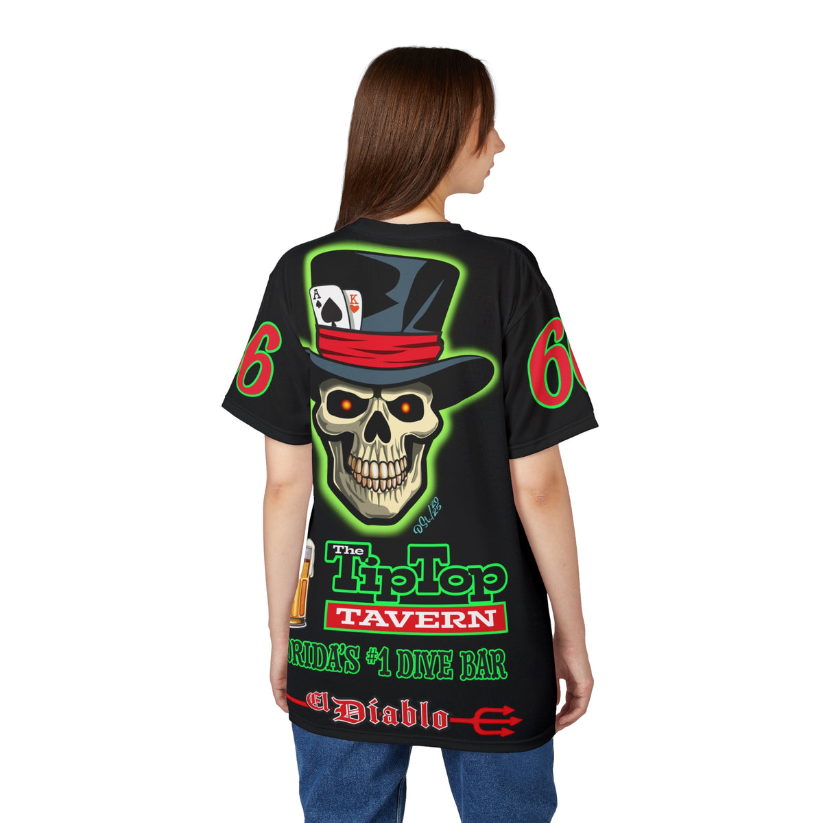 SRT Tip Top Tavern Dive Bar Super Riding Tee (*Limited Edition) - Florida's Best Dive Bar, Bikes Beers Babes & Bros. - Honouring Biker Bar Tee