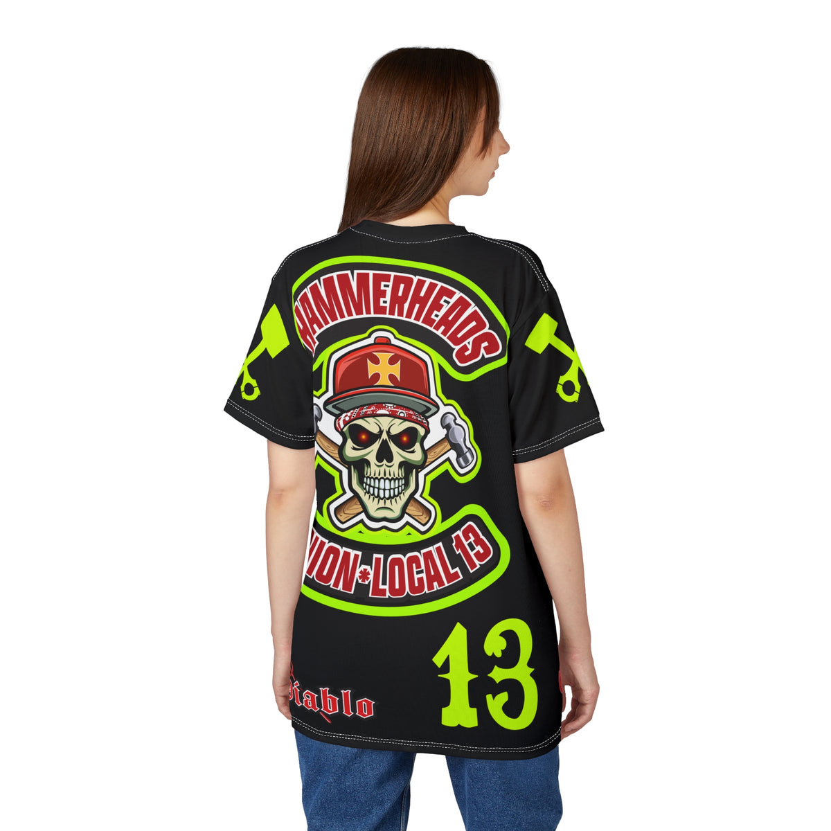 Hammerheads Union Local 13 -  SoCal 619 Special Edition - Custom HiViz Motorcycle Riding Tee Shirt _ Super Comfort and Fit