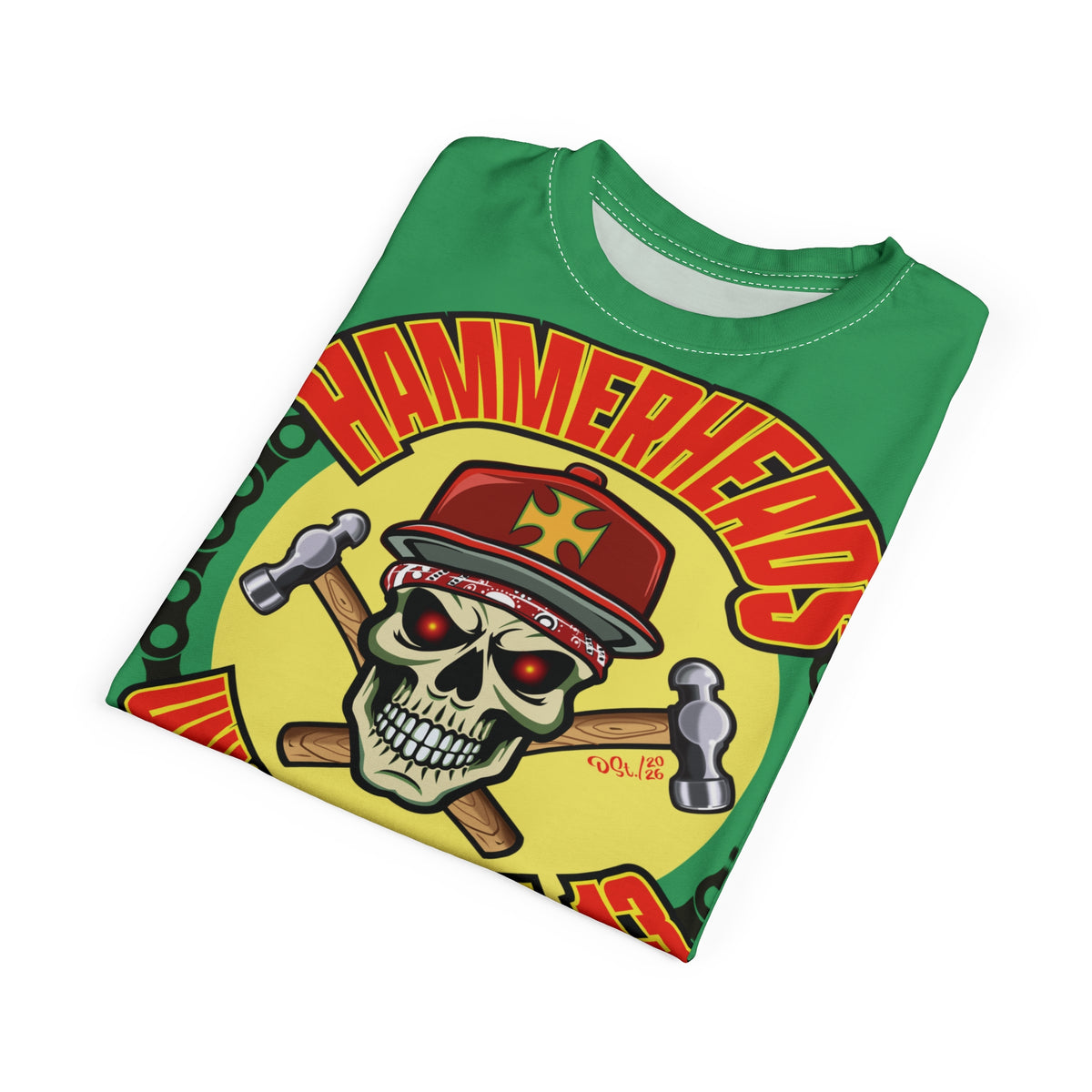 Hammerheads Union Local 13  -  Custom Motorcycle Riding Super Tee - Super Comfort and Fit
