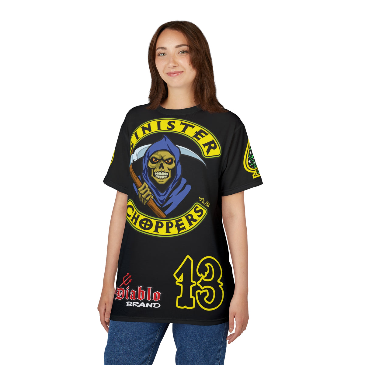 Sinister Choppers Custom Motorcycles - Custom Reaper Super Riding Tee - High Performance Riding Wear