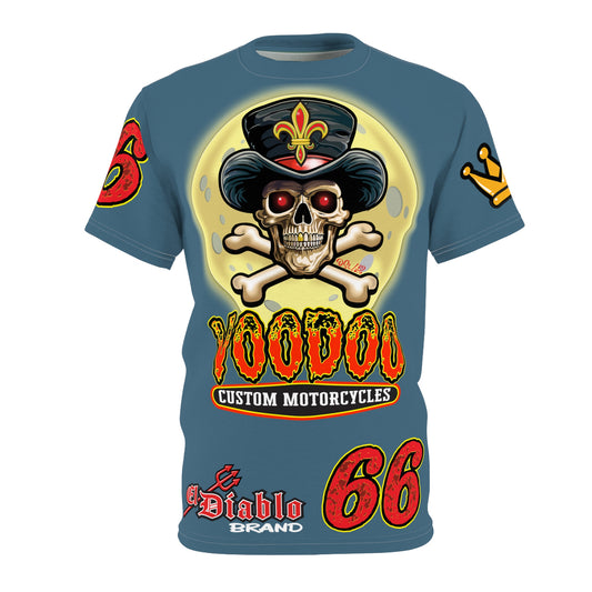 VooDoo Custom Motorcycles Route 66 Unisex Super Tee - High Performance Riding Gear