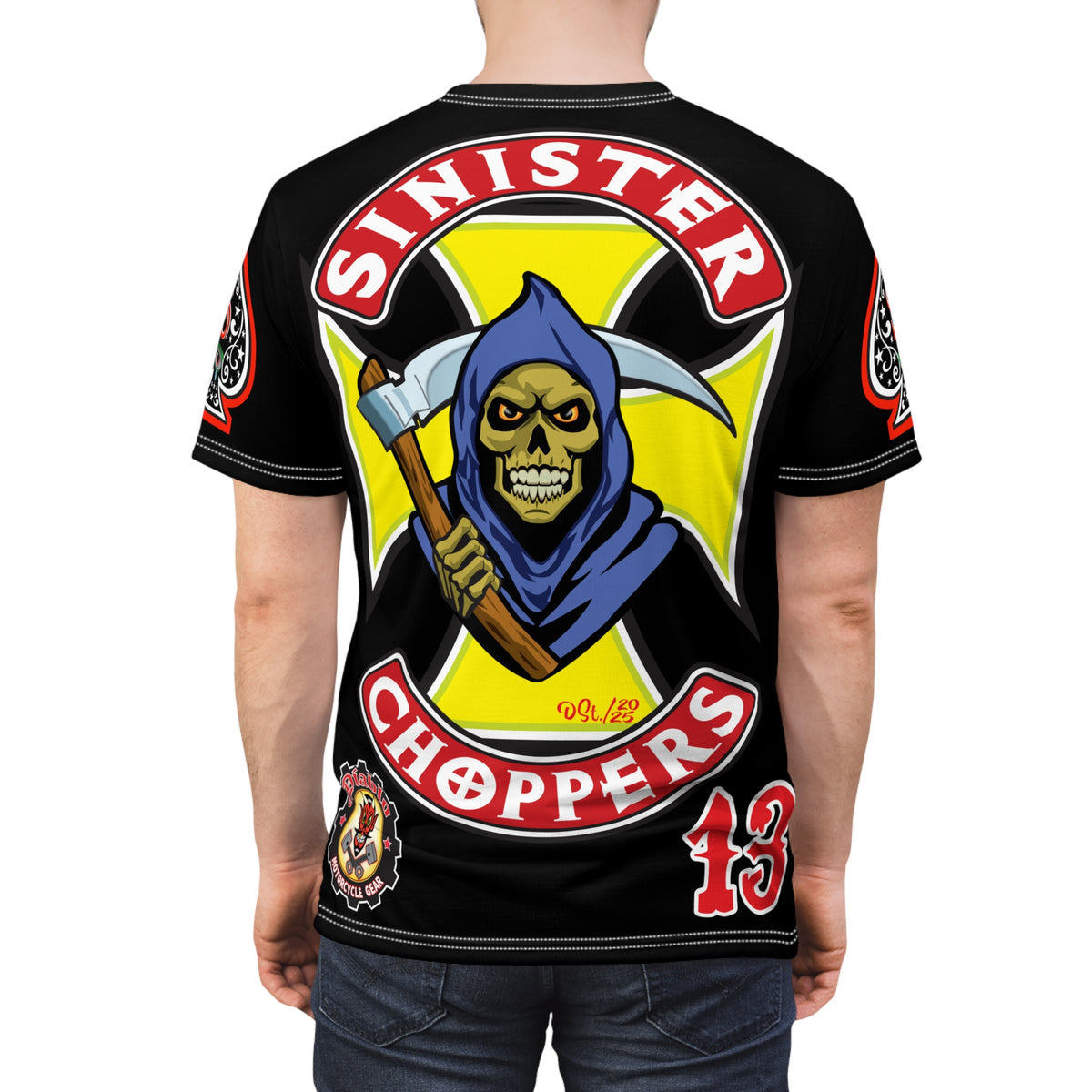 Sinister Choppers HiViz Custom Motorcycles- Reaper Super Tee - High Performance Riding Wear