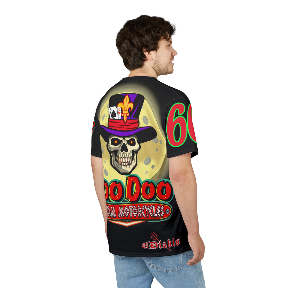 Voodoo Skull Unisex Tee - Custom Motorcycles Graphic T-Shirt