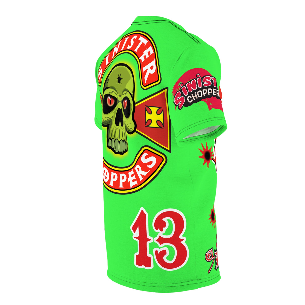 Very Special Sinister Choppers HiViz Bad Attitude Super Tee