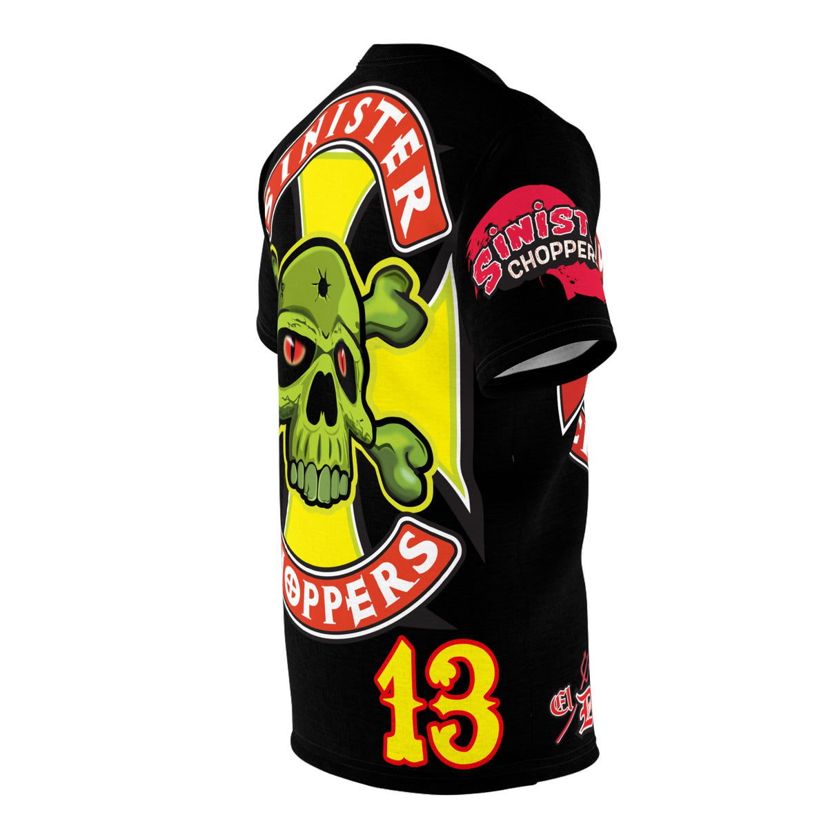 Sinister Choppers HiViz Super Tee - Specially Designed with Ultra Light Tough Wicking material for Perfect Fit & Comfort