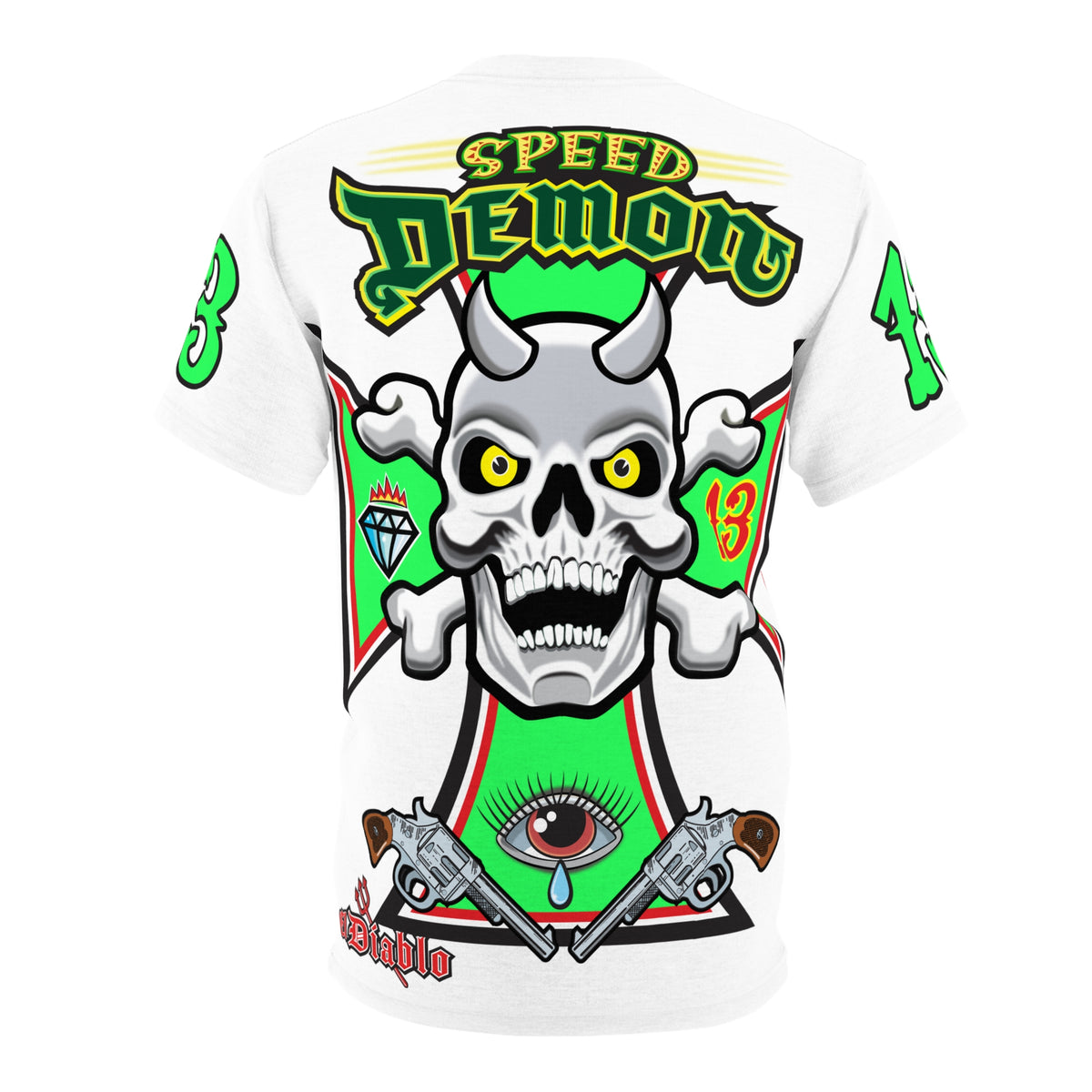 Speed Demon HiViz Ultra Rare White Super Tee - Limited Edition