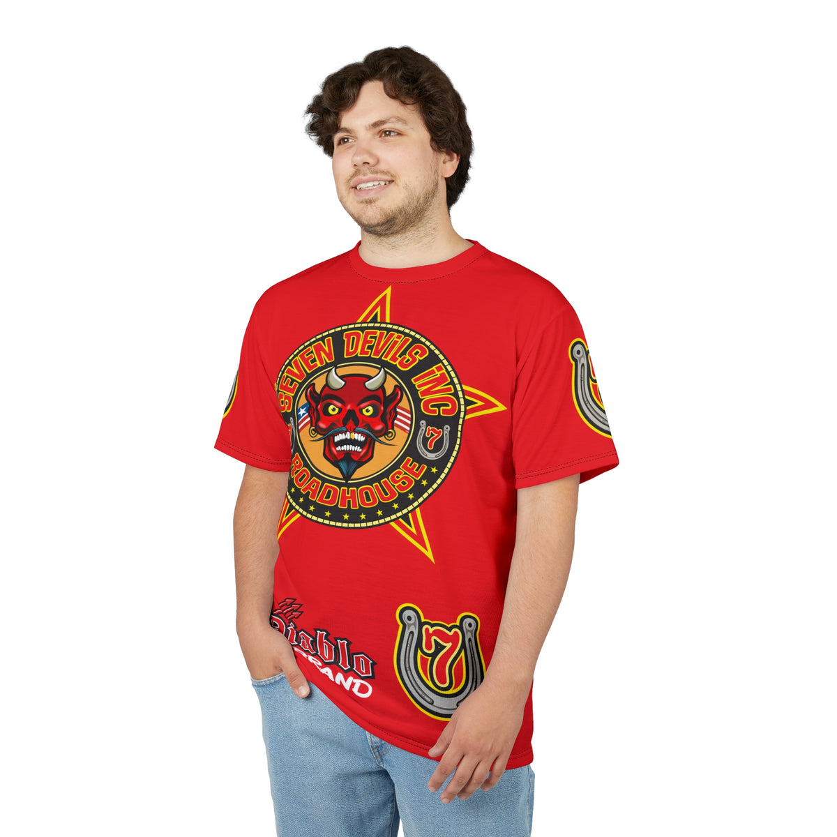 Seven Devils Inc. Roadhouse HiViz Graphic Tee - Motorcycle Custom Riding Super Tee