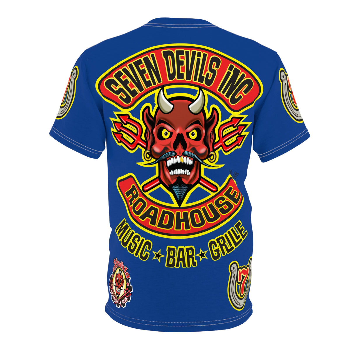 Seven Devils Inc. Roadhouse Graphic Tee - Motorcycle Custom Riding Super Tee