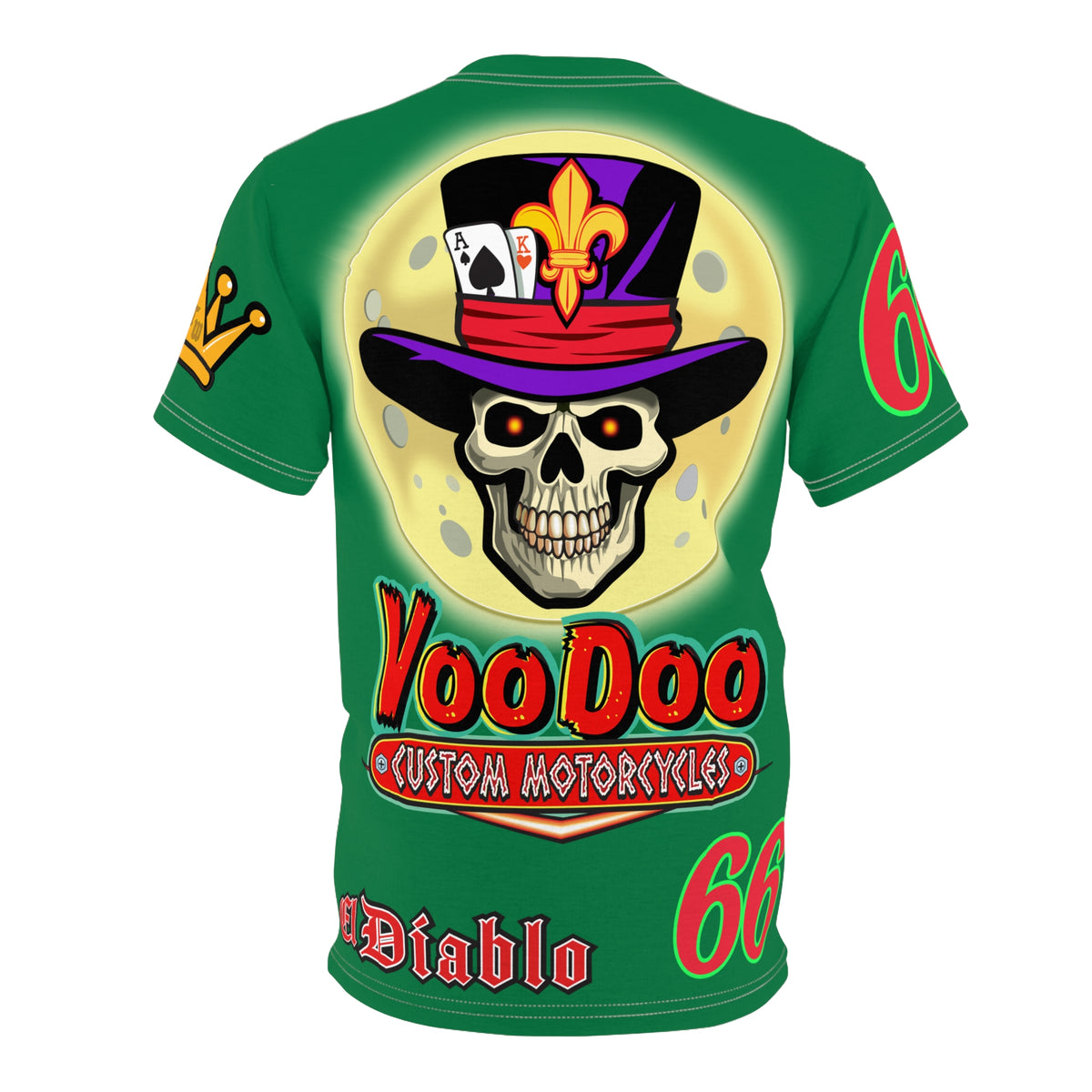VooDoo Custom Motorcycles  Unisex Super Tee - High Performance Riding Gear