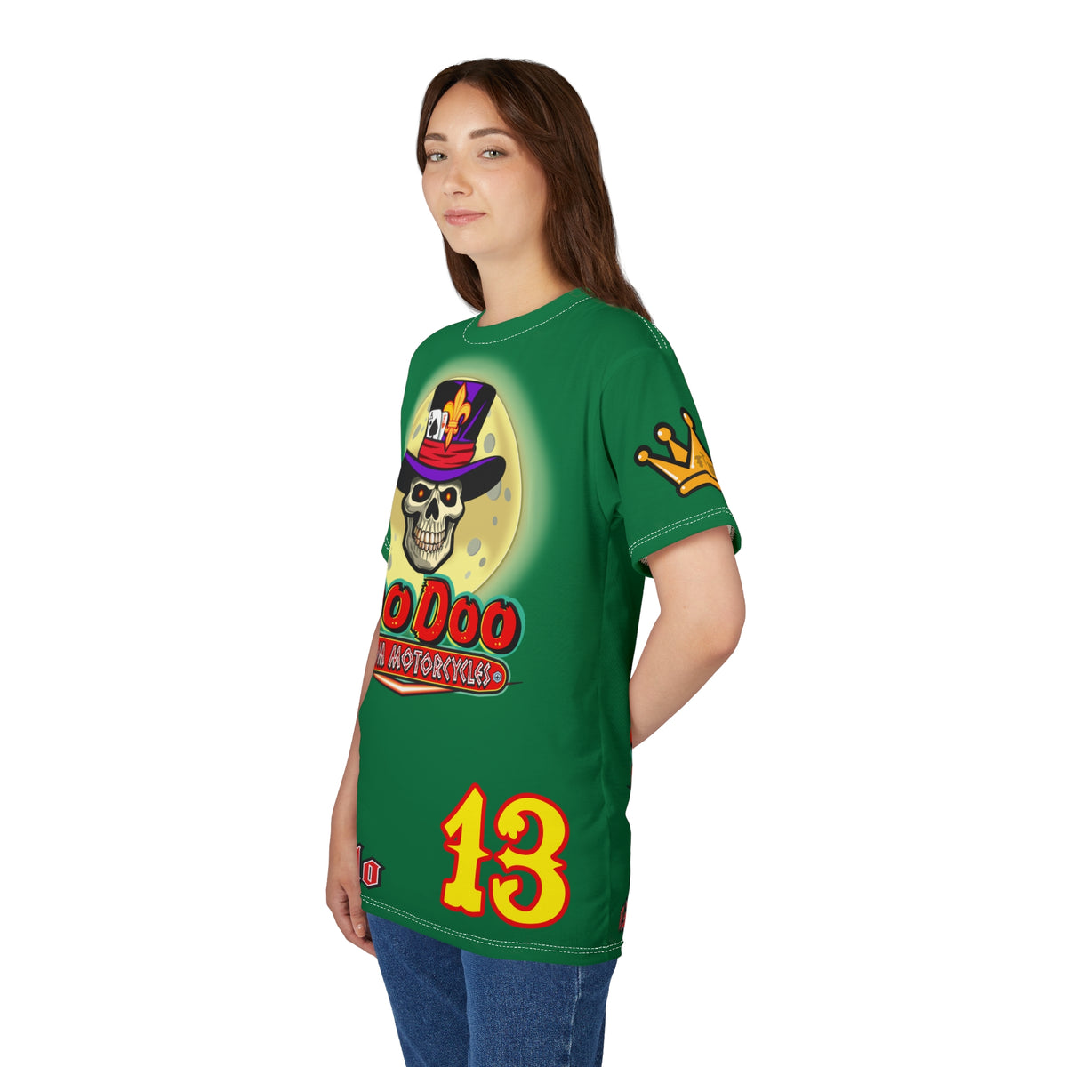 VooDoo Custom Motorcycles HiViz Unisex Graphic Biker Tee