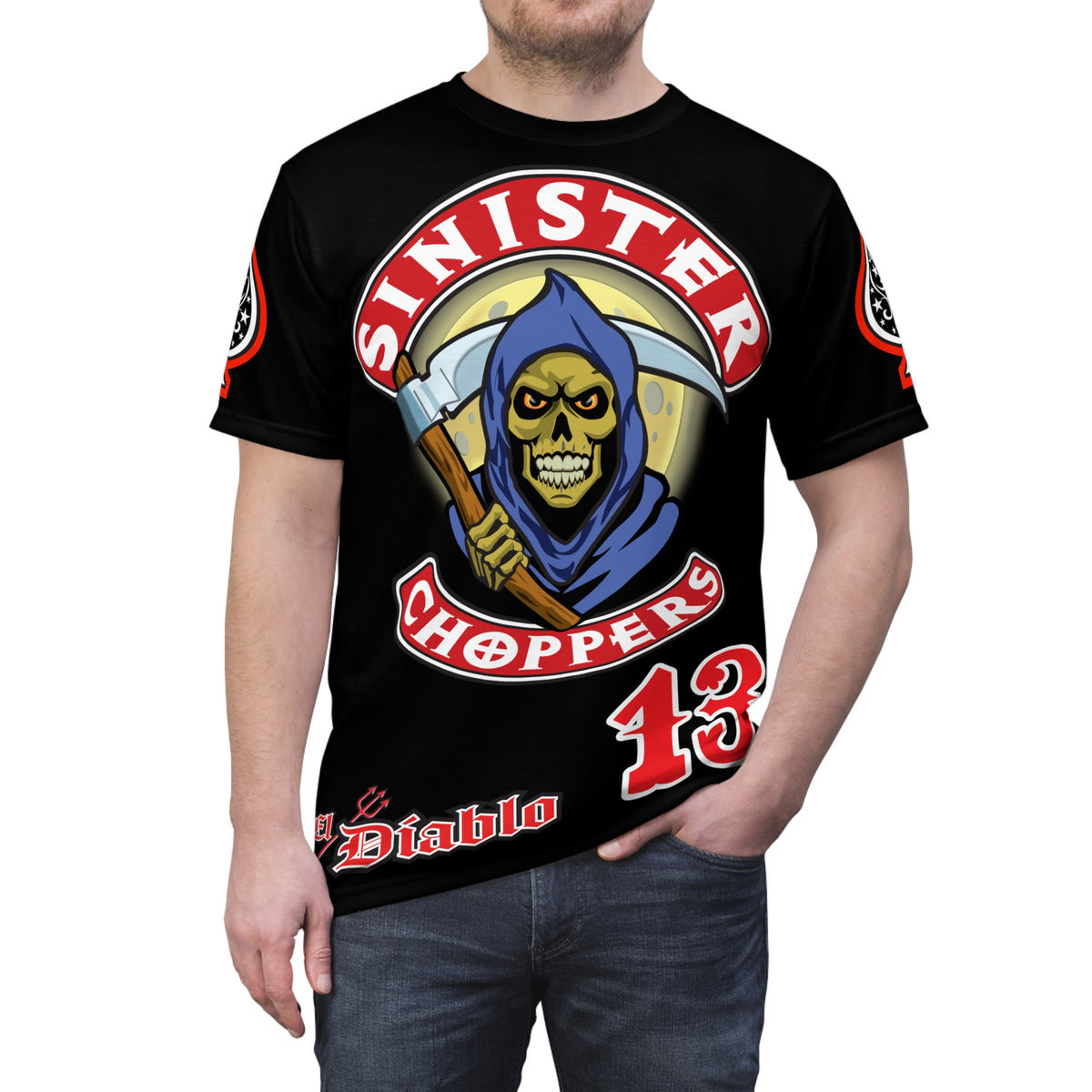Sinister Choppers HiViz Custom Motorcycles- Reaper Super Tee - High Performance Riding Wear
