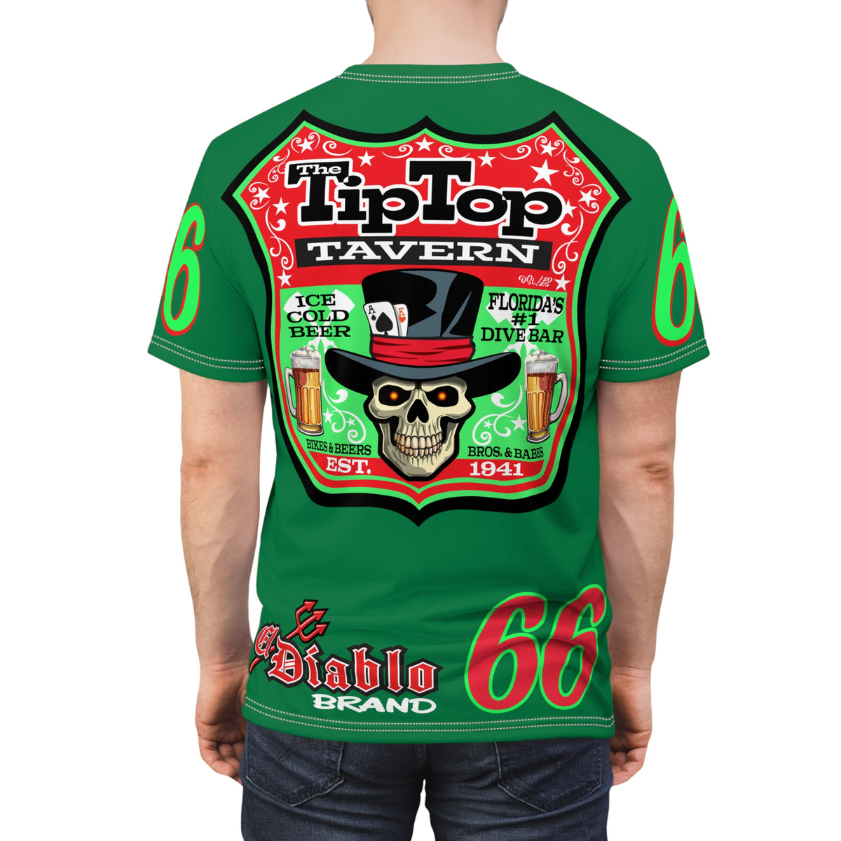 Tip Top Tavern Dive Bar Super Tee - America's Best Dive Bar - Bikes Beers Babes & Bros. -Remembering Jesse Biker Bar Tee