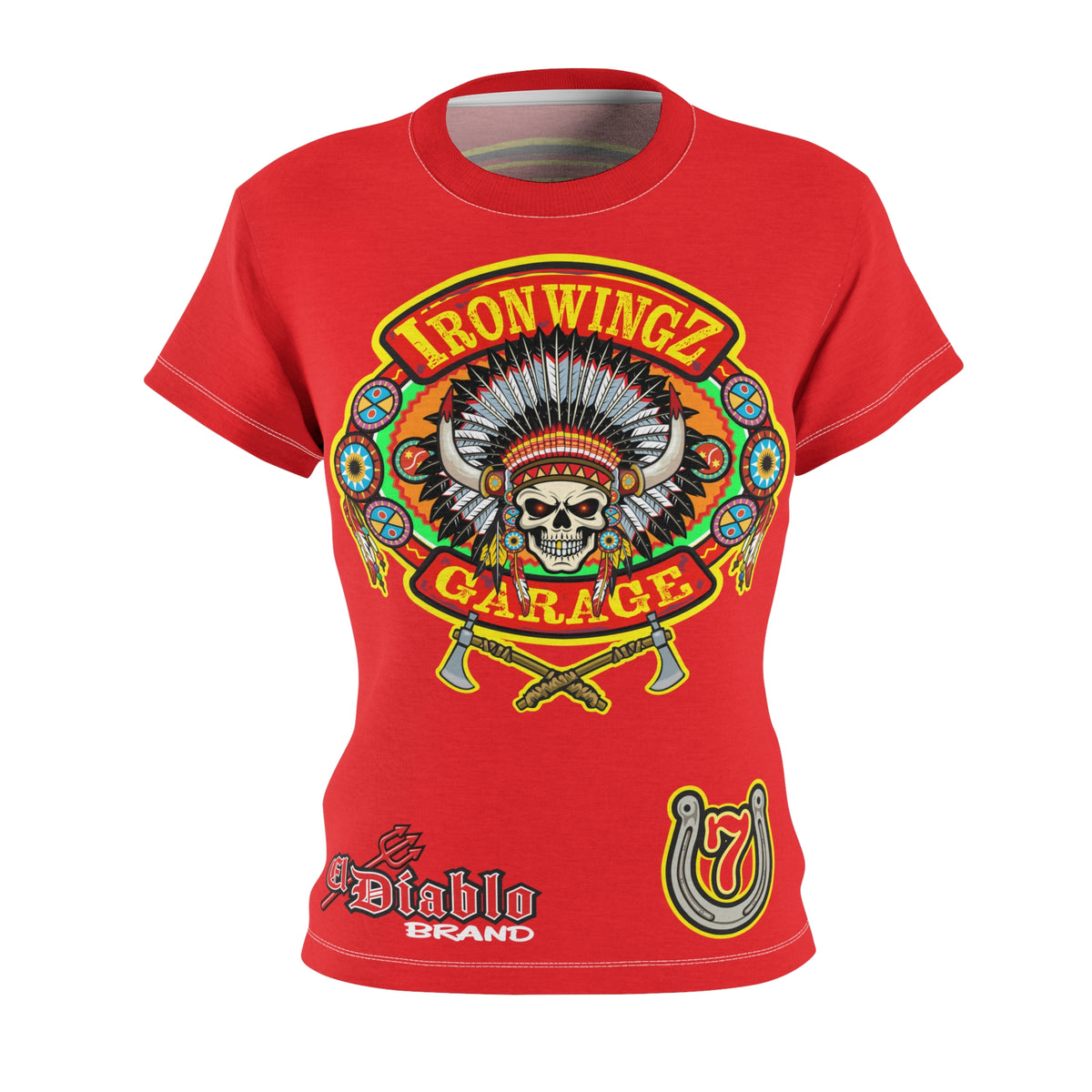 Women's Cut IronWingZ Custom Motorcycles Graphic Tee — HiviZ Graphics