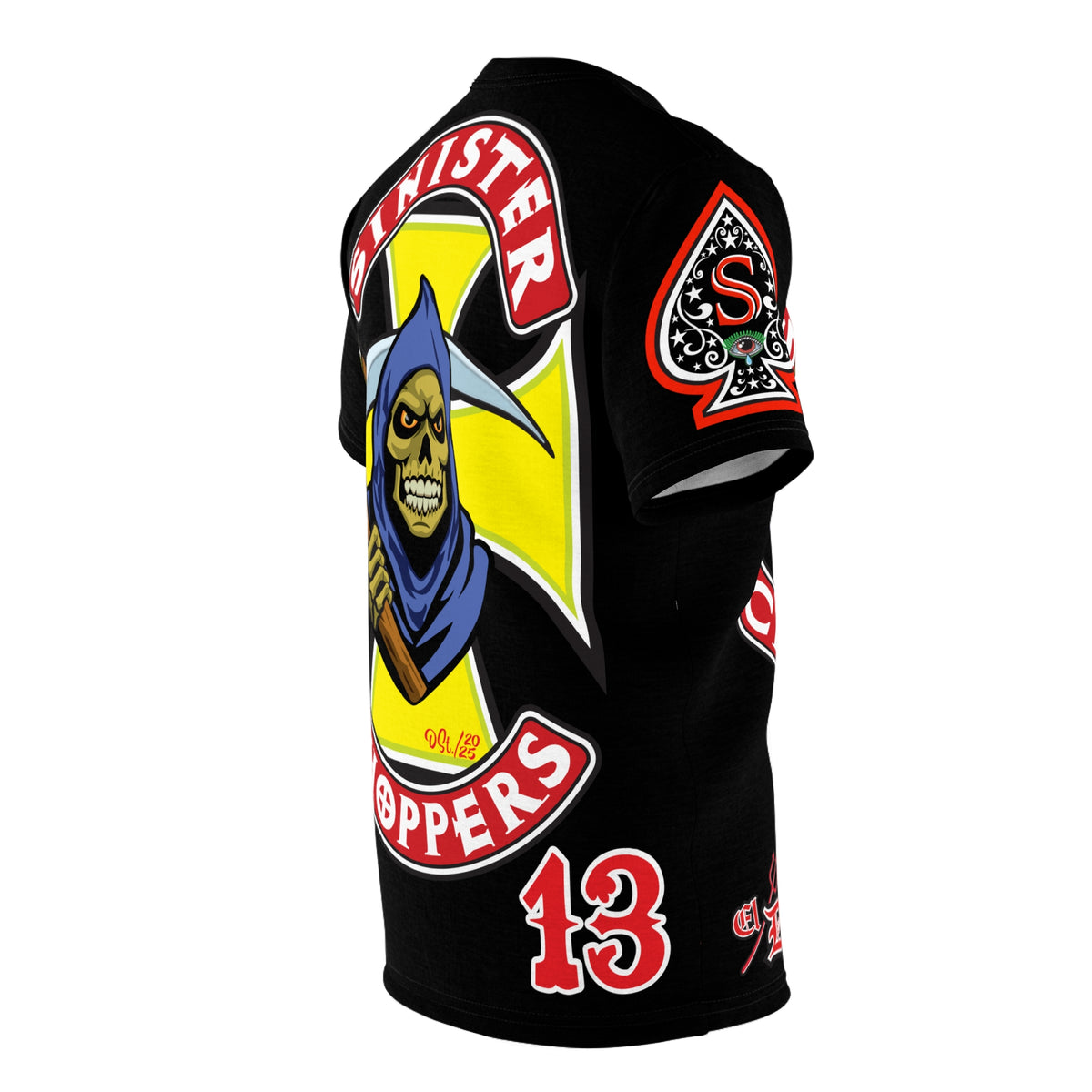 Sinister Choppers HiViz Custom Motorcycles- Reaper Super Tee - High Performance Riding Wear