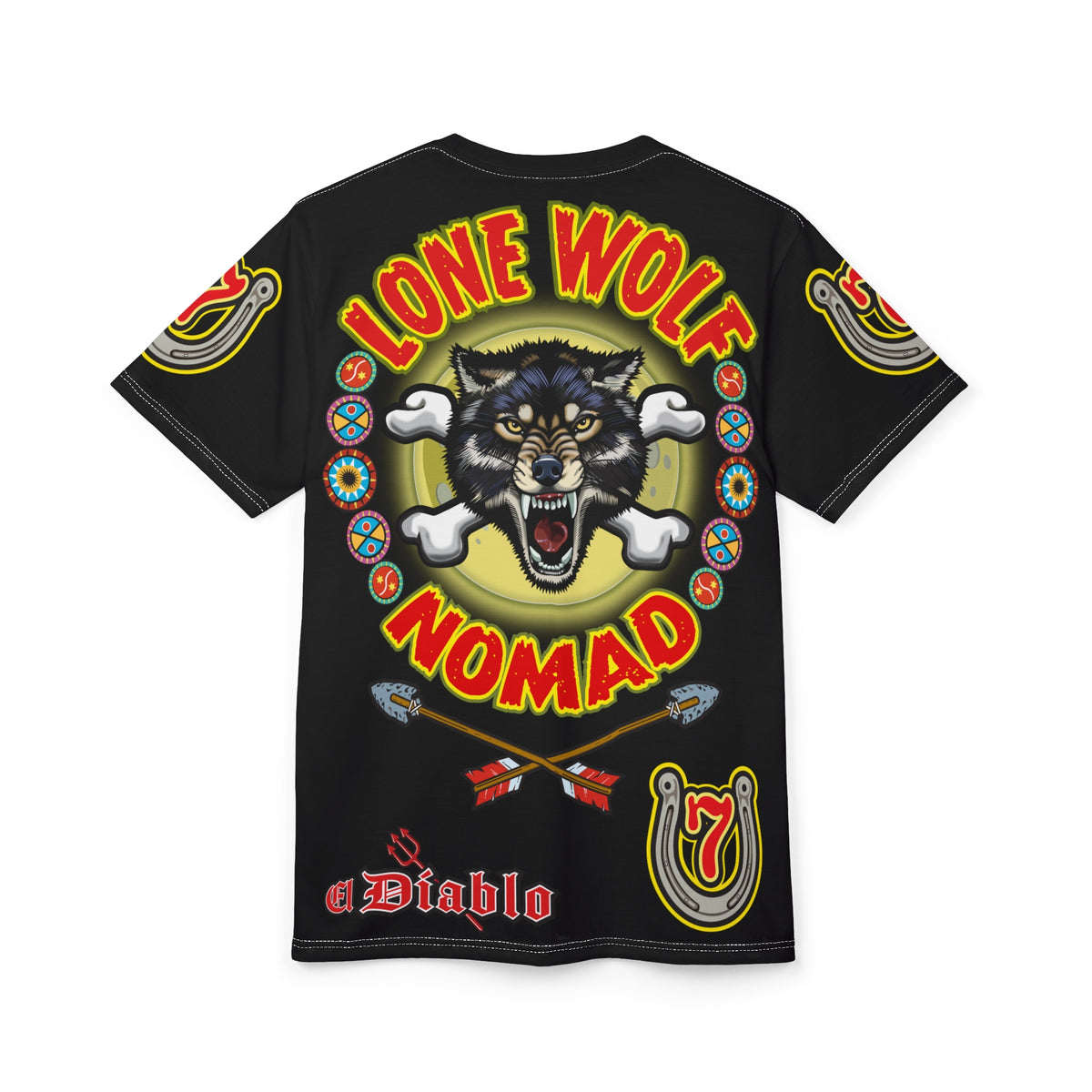 Lone Wolf Nomad HiViz Super Tee - Special Design for Independent No Club Riders