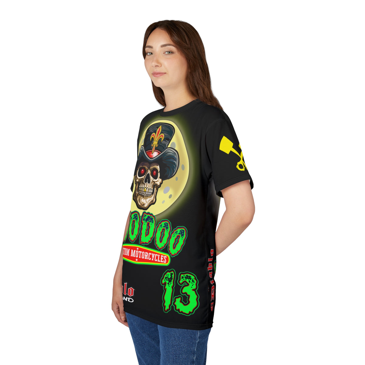 VooDoo Customs Night Rider HiViz Super Tee for Motorcycle Riders  - The Ultimate Riding Comfort