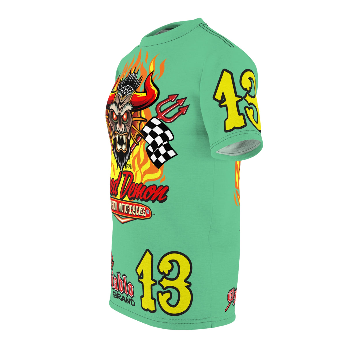 Speed Demon Customs   Super Tee — Extreme Edgy Graphics - Bad Attitude Custom Biker Riding Gear