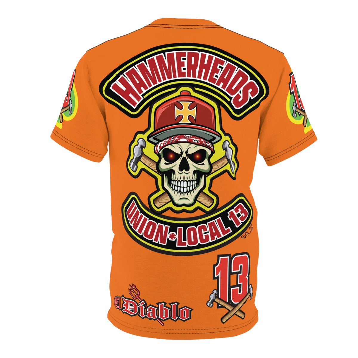 Hammerheads Union Local 13 -  Custom FAFO Motorcycle Riding Tee Shirt _ Super Comfort and Fit