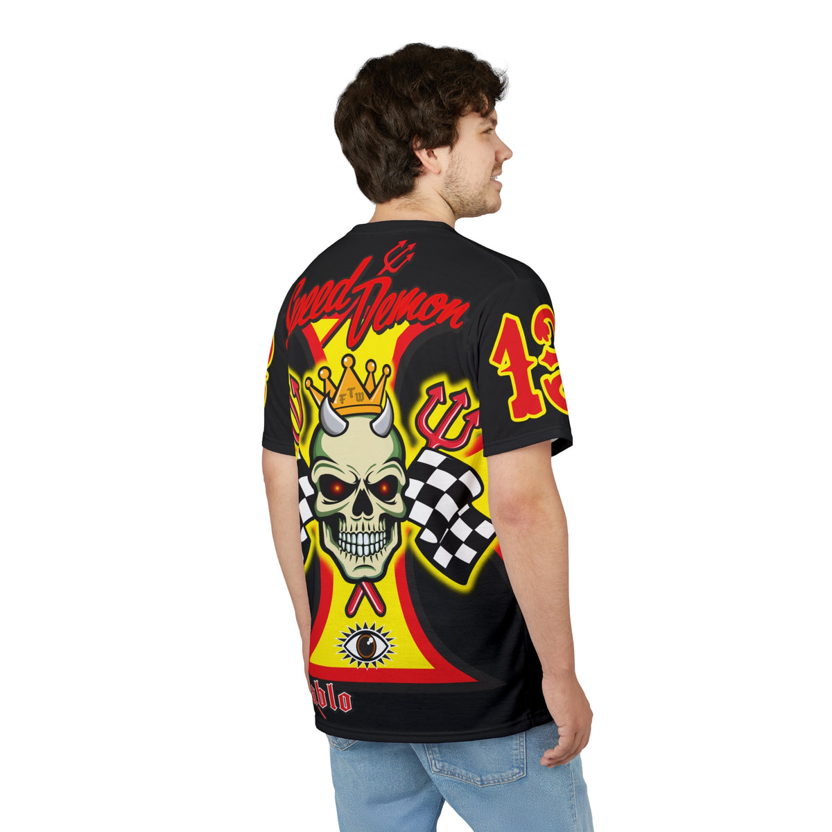 Speed Demon High Performance Unisex Super Tee - Edgy Racing Skull Design