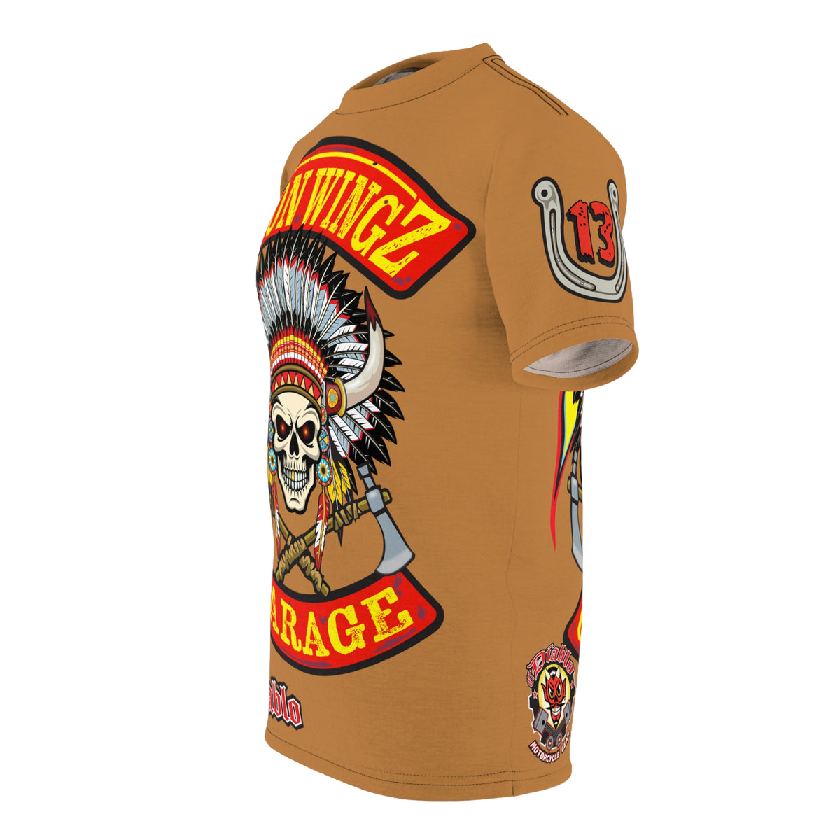 Iron Wingz Garage HiViZ Motorcycle Rider Super Tee
